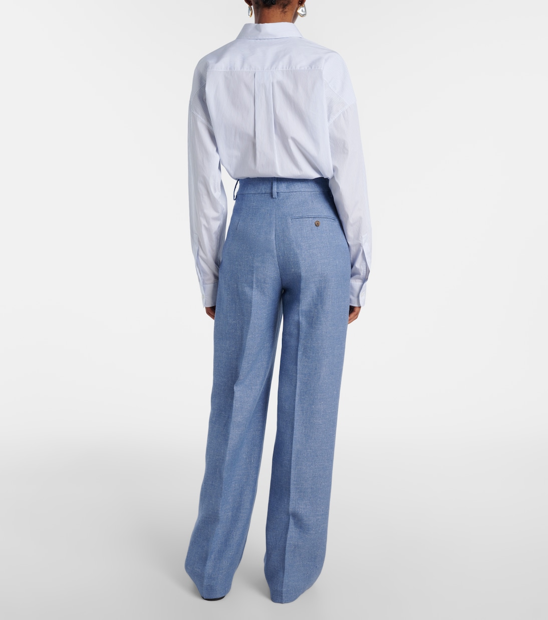 Linen and cotton twill wide-leg pants | Polo Ralph Lauren
