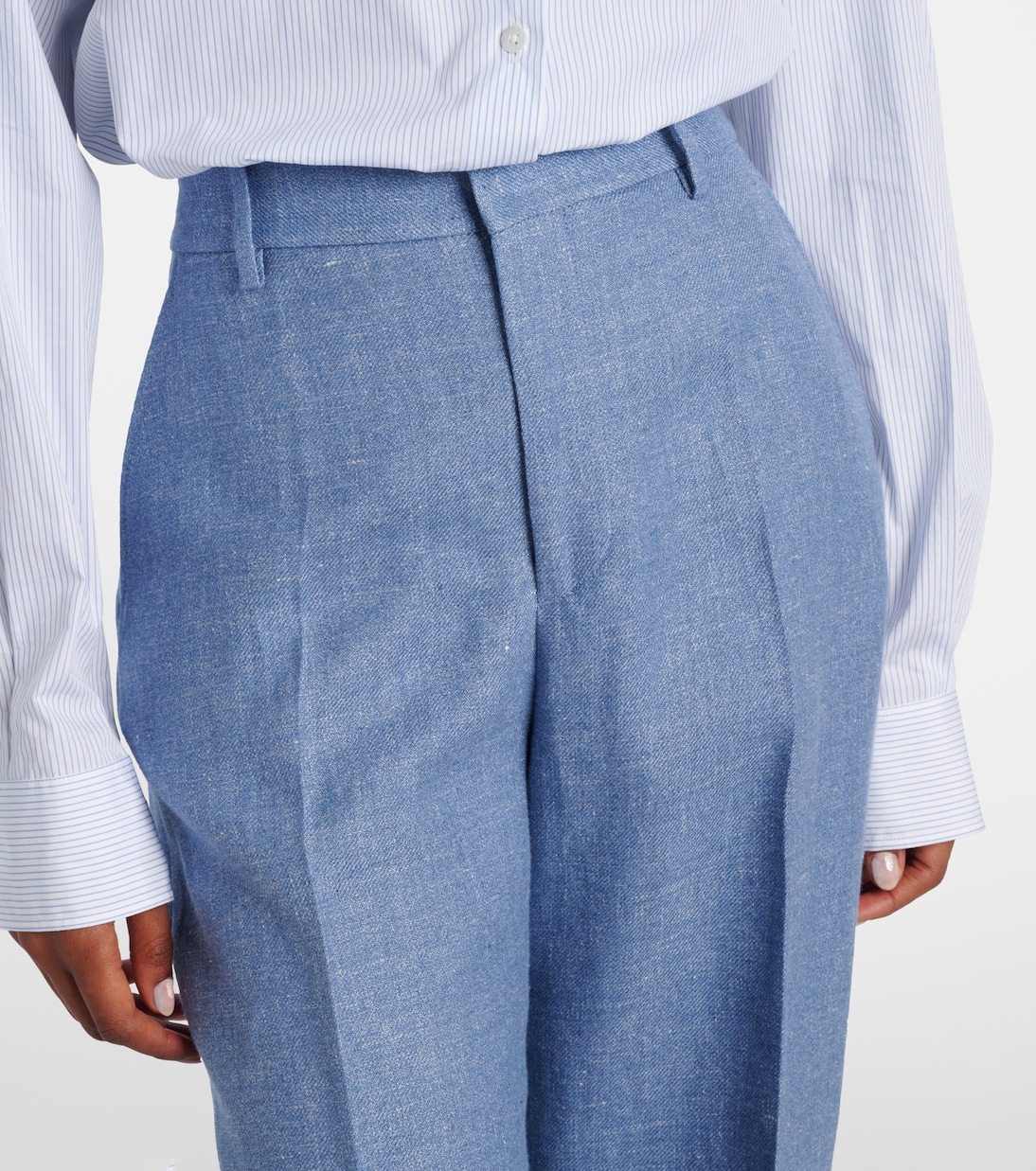 Linen and cotton twill wide-leg pants | Polo Ralph Lauren