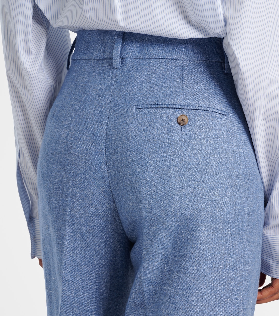 Linen and cotton twill wide-leg pants | Polo Ralph Lauren