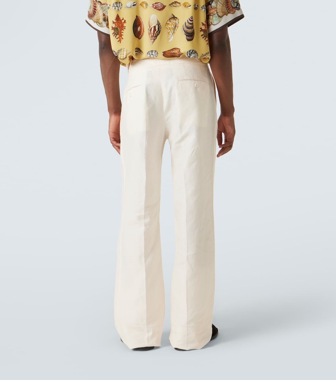 Weite Hose aus Leinen-Canvas | Dolce&Gabbana