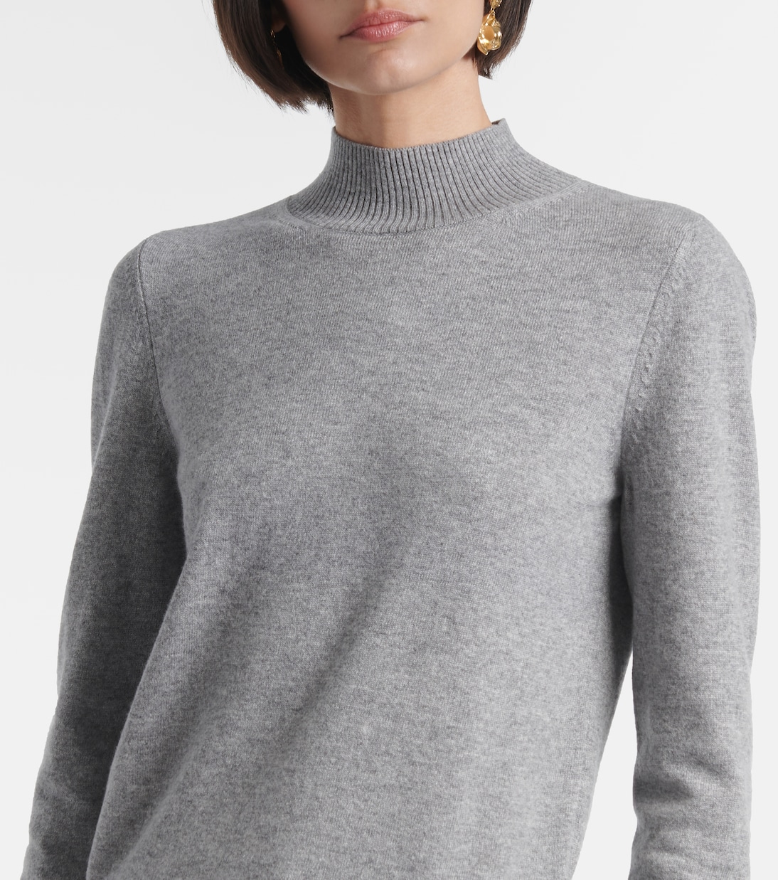 Scarf-detail cashmere sweater | Oscar de la Renta