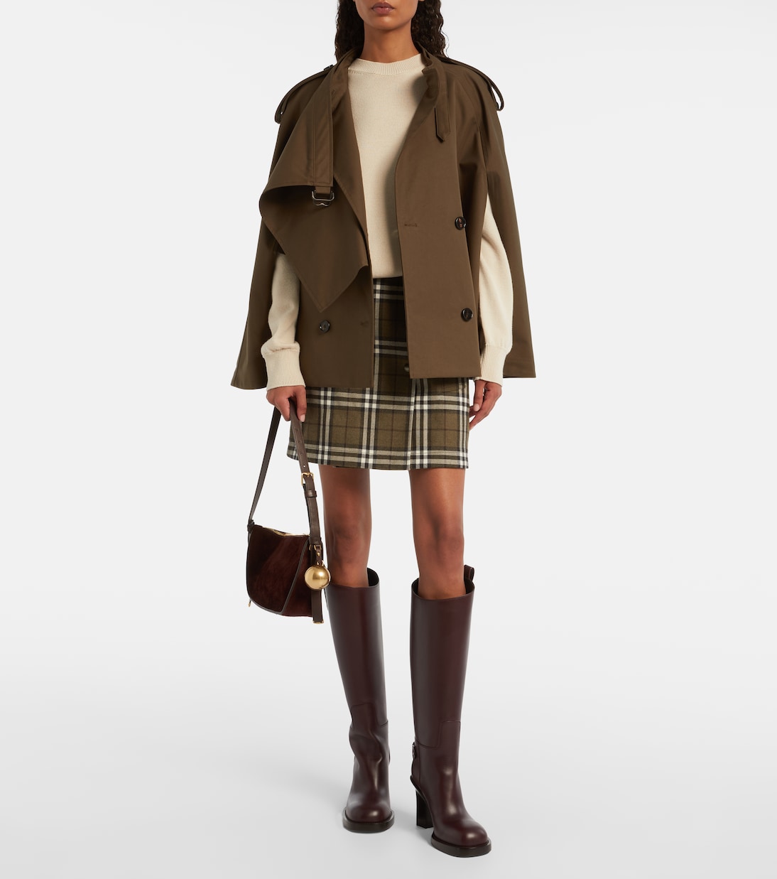 Cavalier 85 leather knee-high boots | Burberry