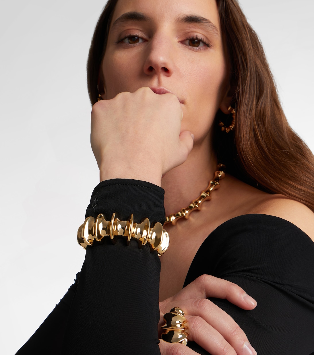 Murphy gold-plated cuff bracelet | Jennifer Fisher