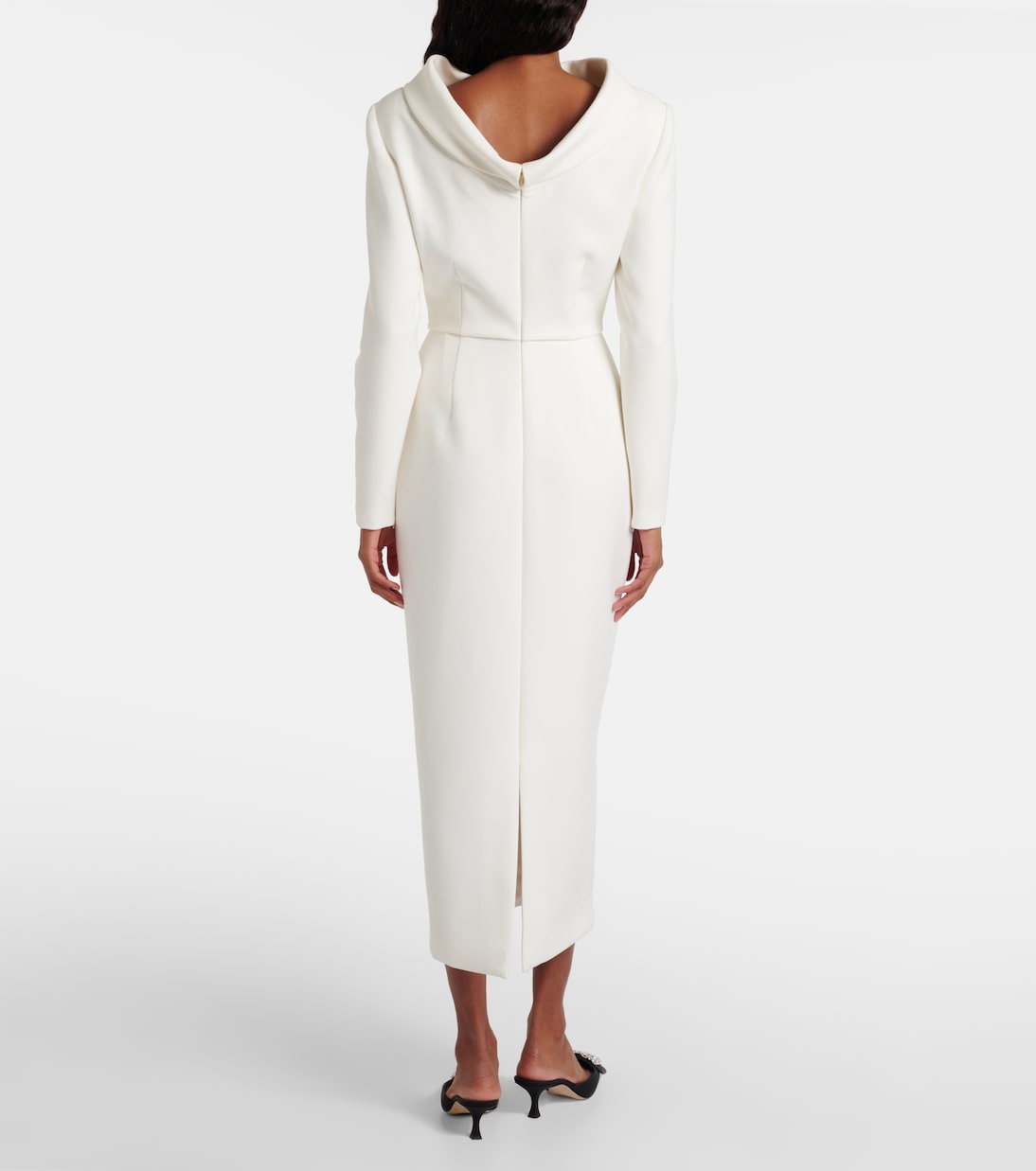 Crêpe midi dress | Roland Mouret