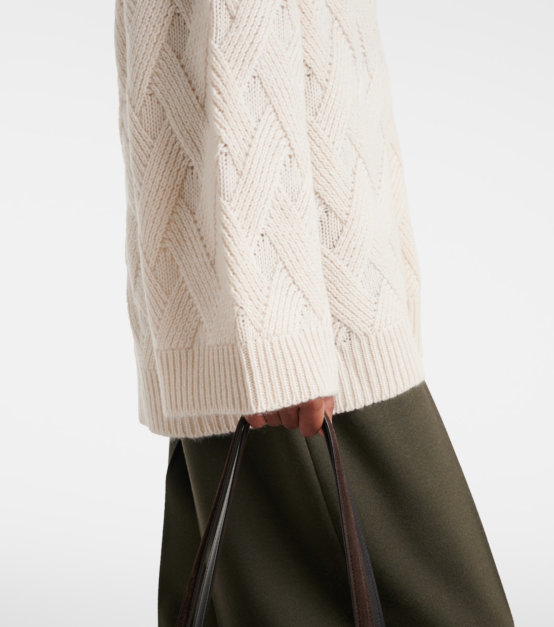 Pull oversize en cachemire et laine | Jardin des Orangers