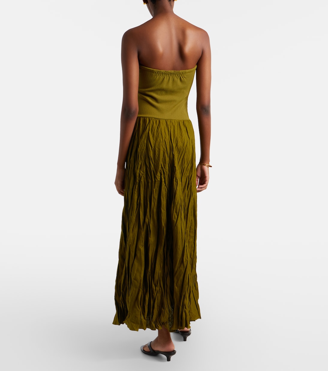 Linen-blend maxi skirt | Johanna Ortiz
