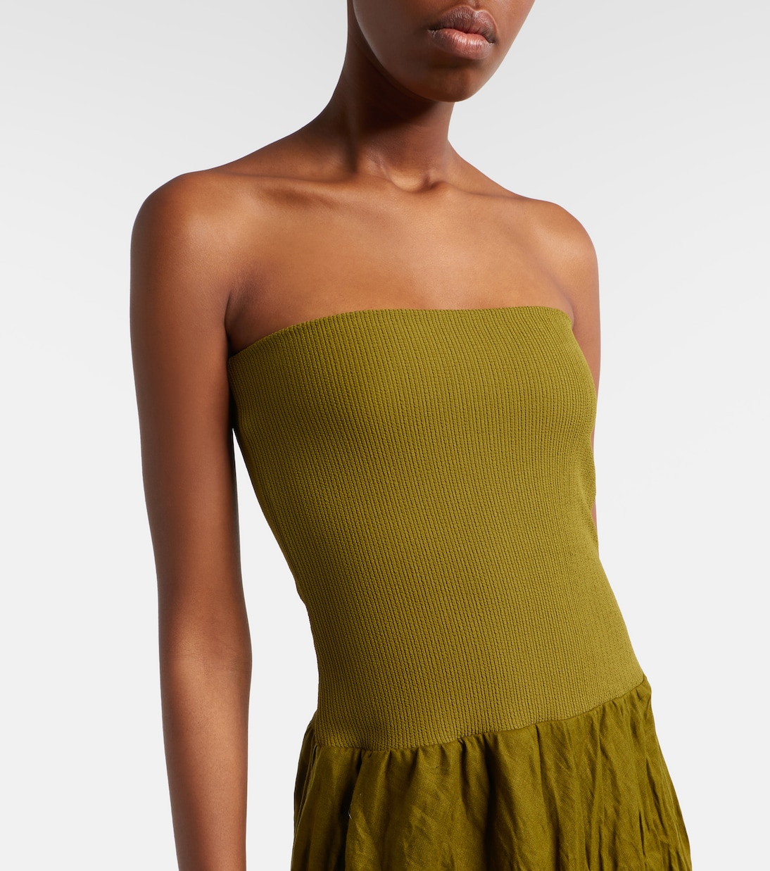 Linen-blend maxi skirt | Johanna Ortiz