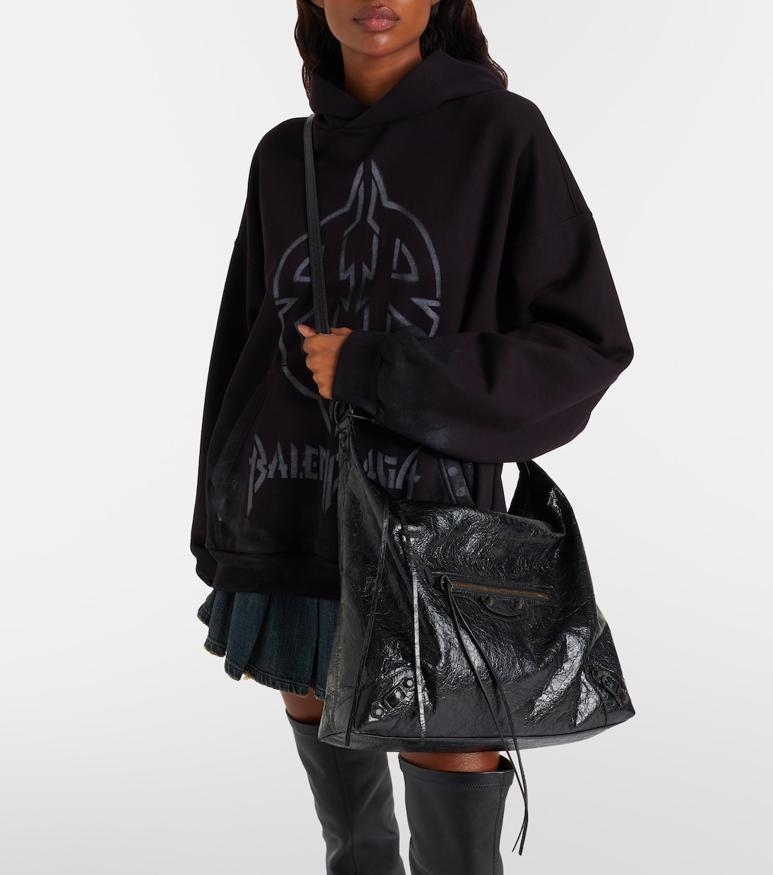 Le City Medium leather shoulder bag | Balenciaga