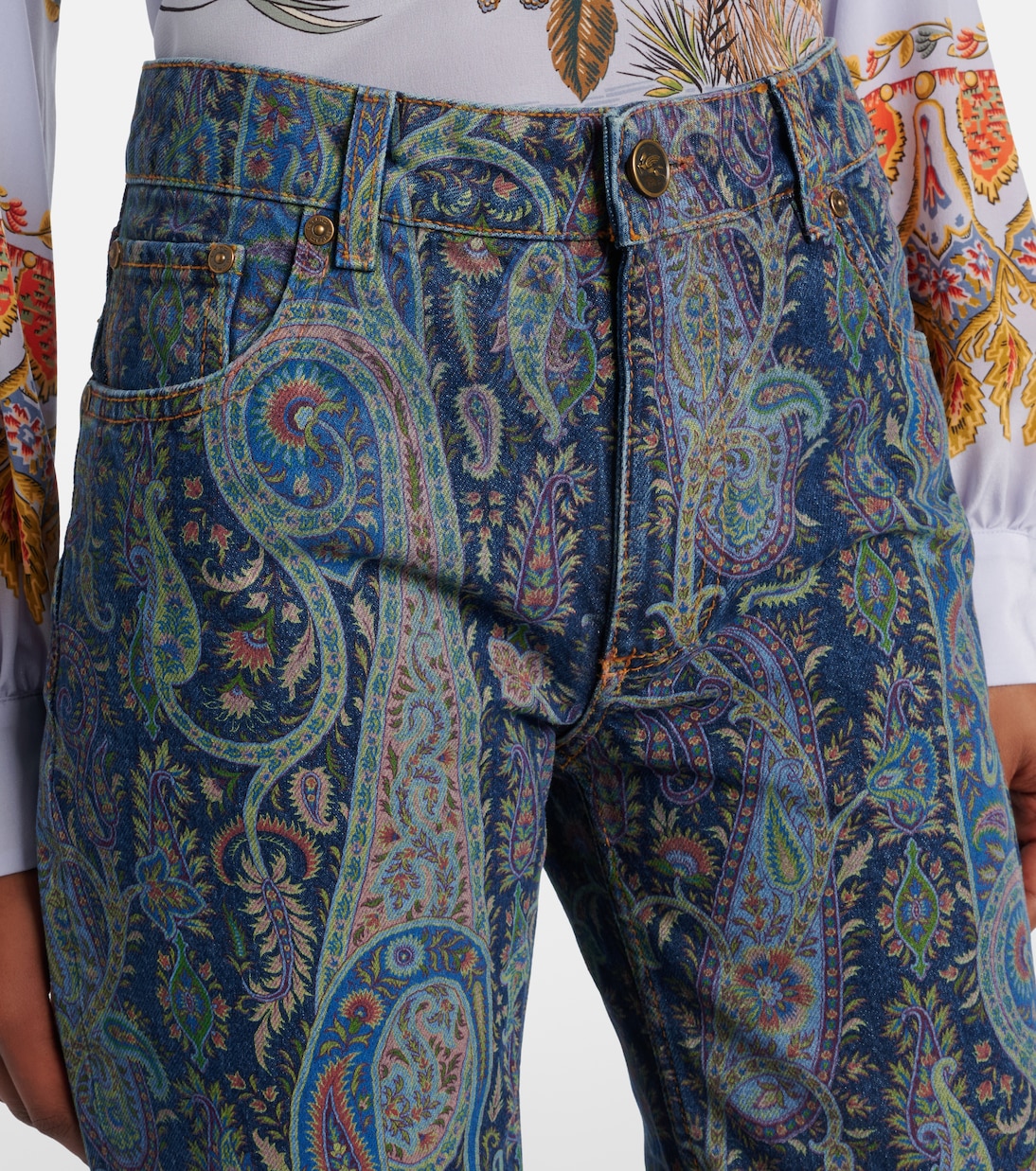Bedruckte Wide-Leg Jeans | Etro