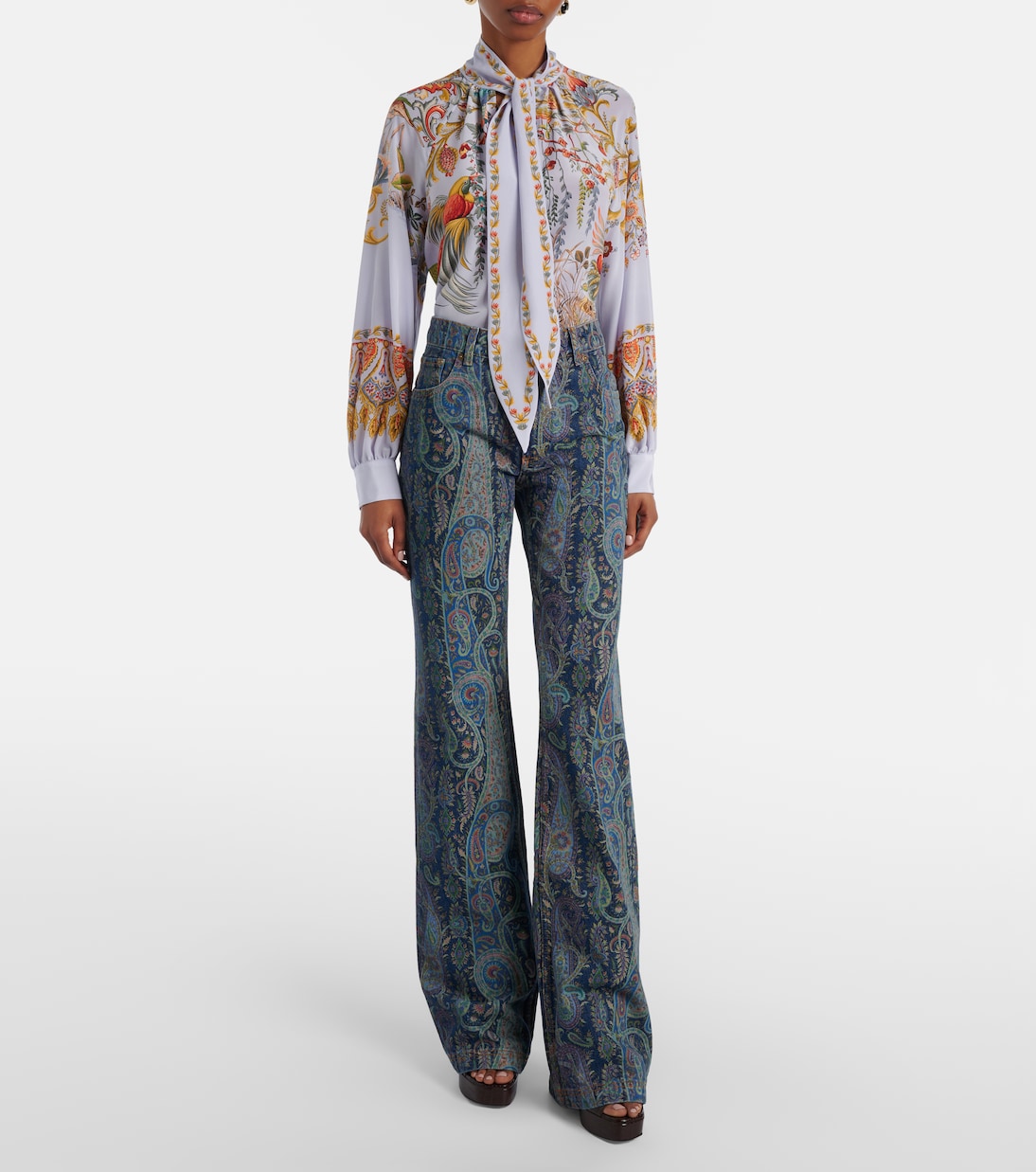 Bedruckte Wide-Leg Jeans | Etro