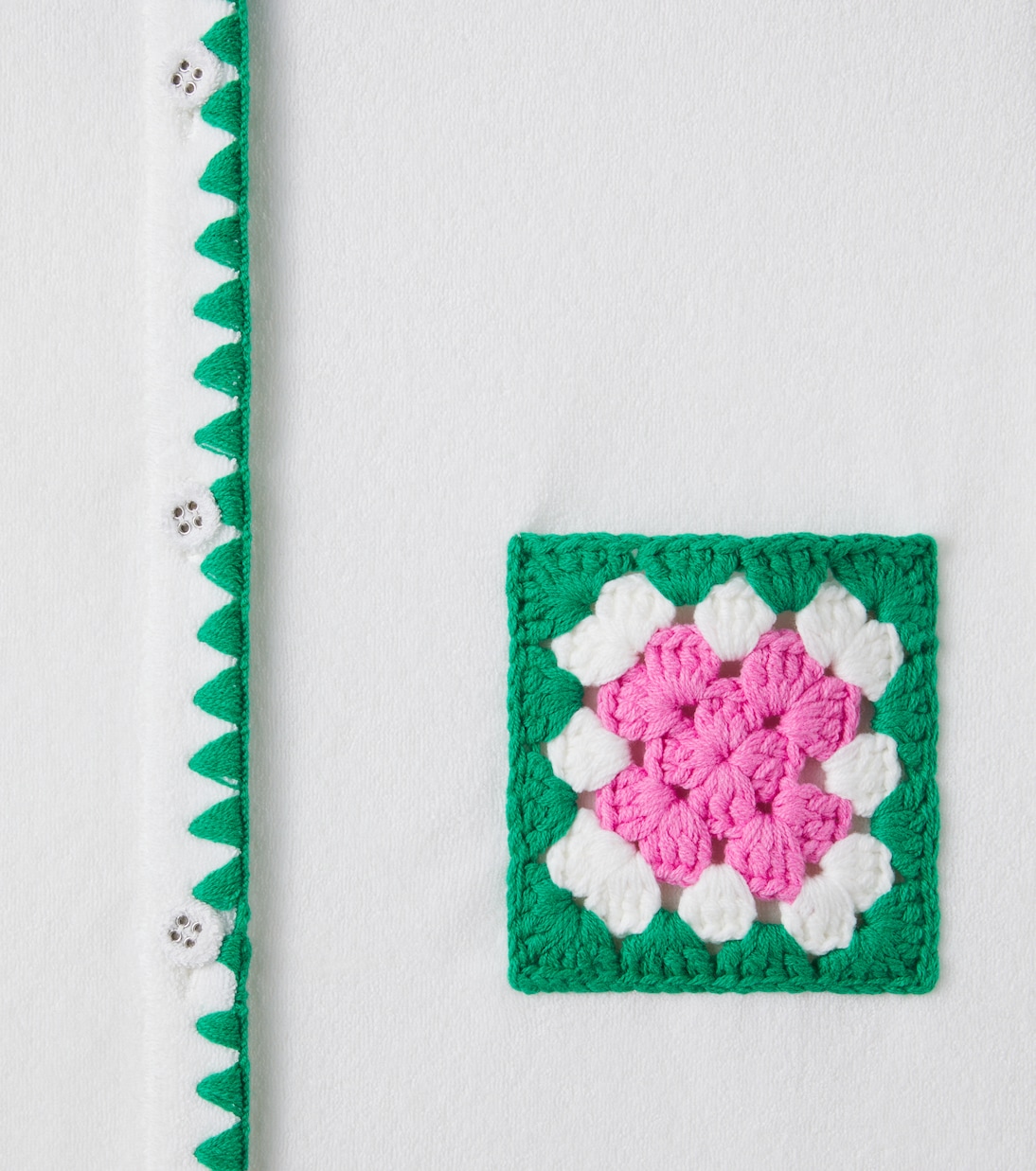 Kleid aus einem Baumwollgemisch mit Häkelstrick | Zimmermann Kids