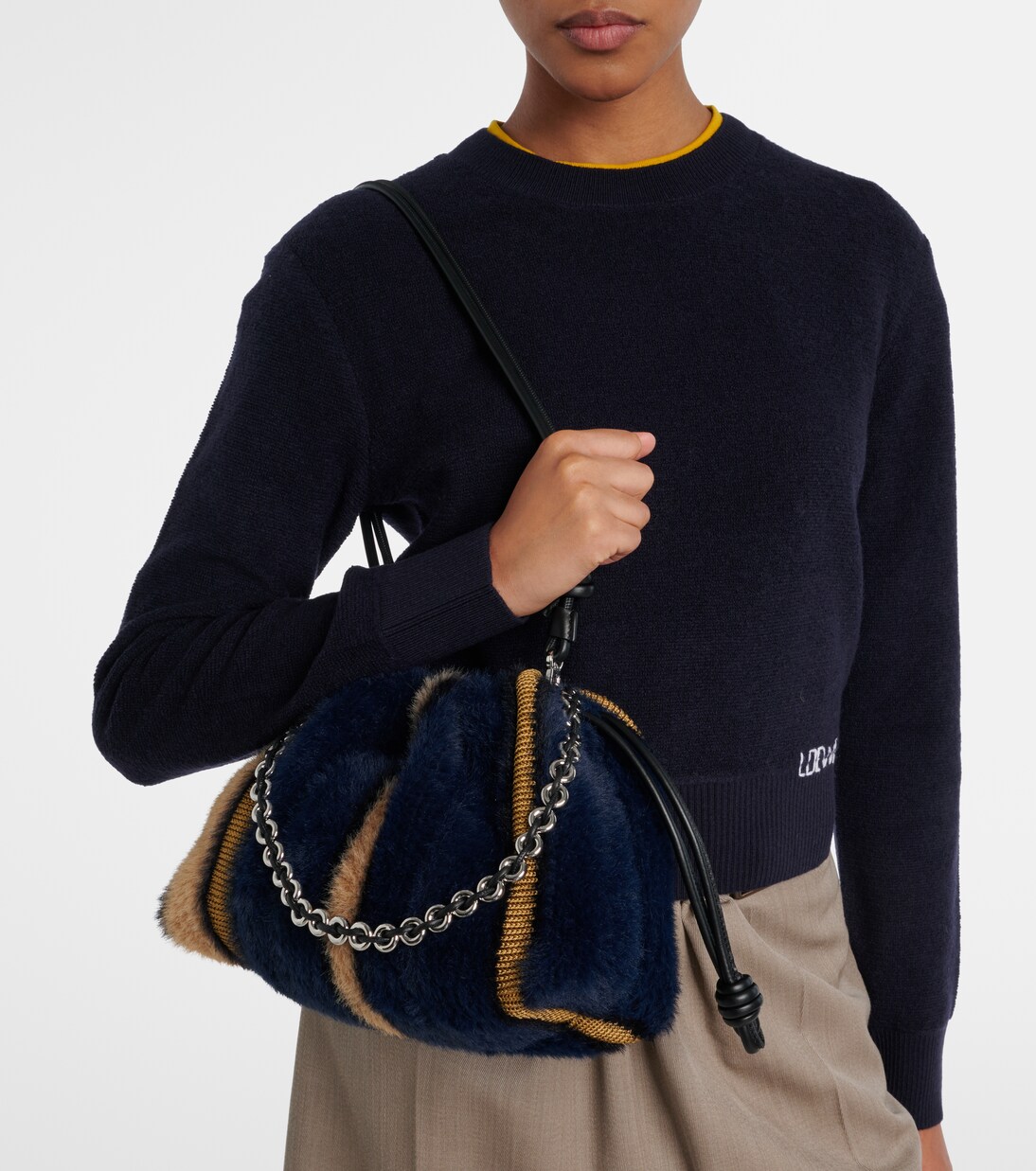 x Louis Wain Flamenco Medium clutch | Loewe