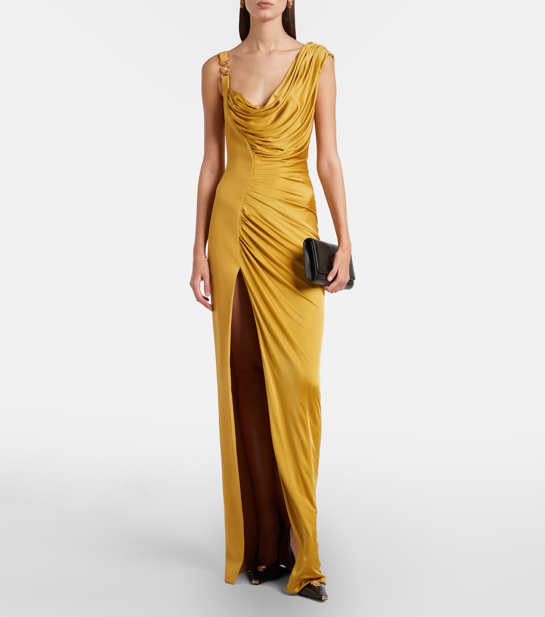 Medusa '95 draped jersey gown | Versace