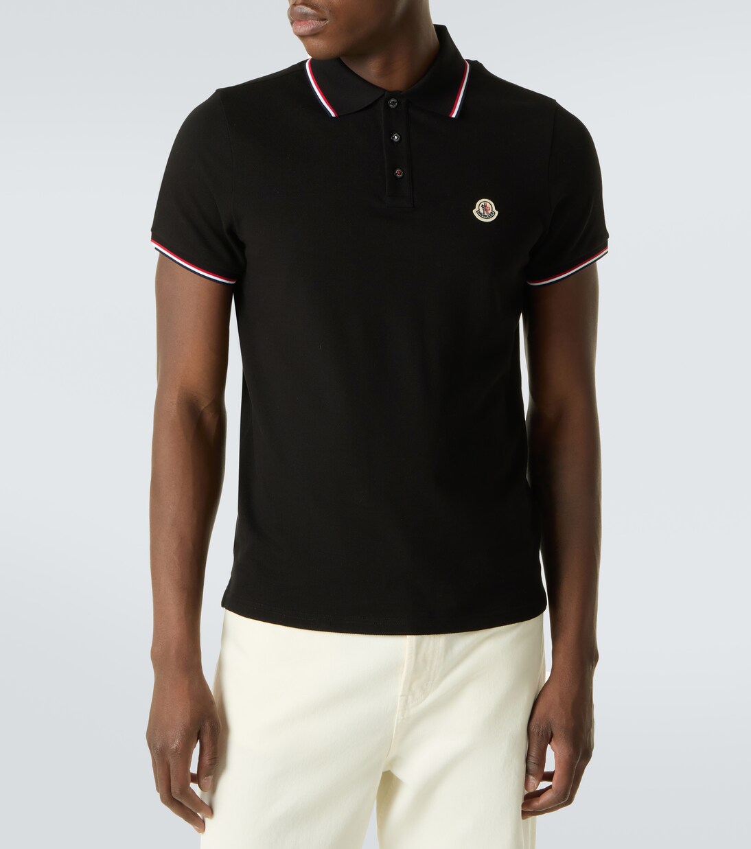 Permanent cotton jersey polo shirt | Moncler