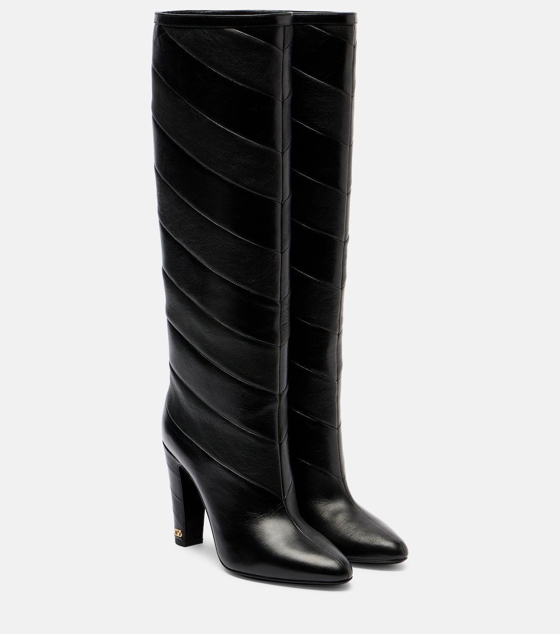 Rayons 100 leather knee-high boots | Valentino Garavani