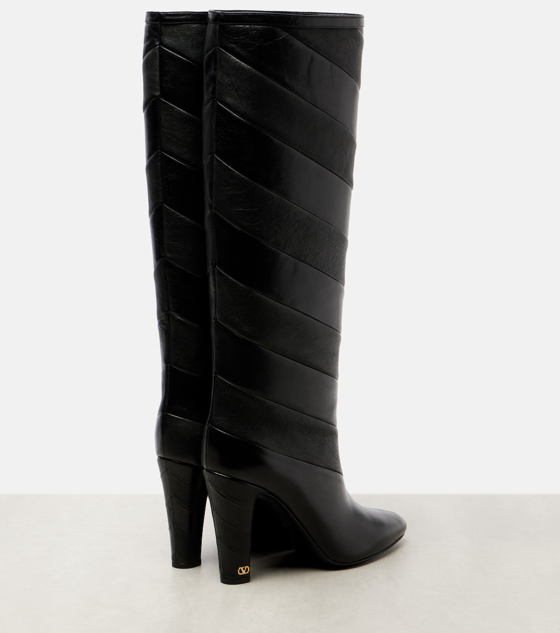 Rayons 100 leather knee-high boots | Valentino Garavani