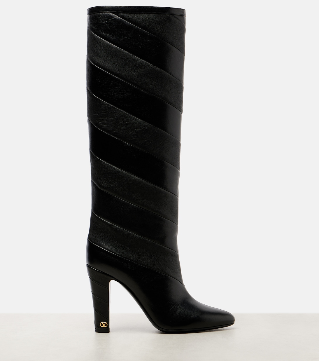 Rayons 100 leather knee-high boots | Valentino Garavani