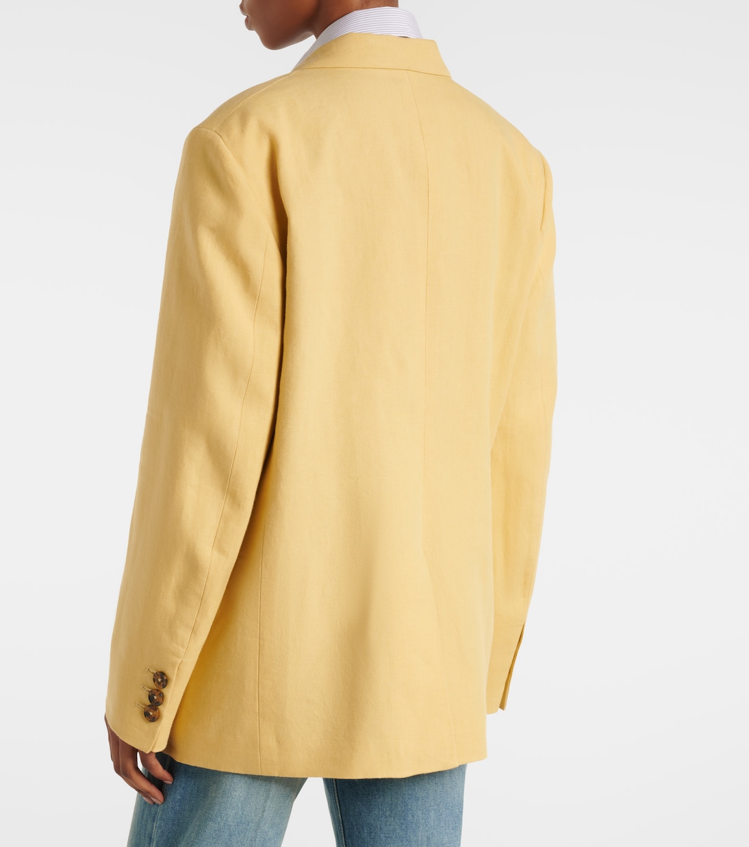 Nightbreak double-breasted linen blazer | Blazé Milano