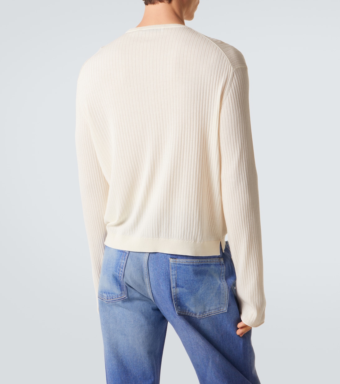 Fine ribbed-knit cotton Henley shirt | Our Legacy