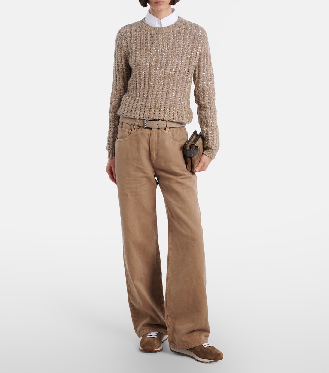 Monili suede sneakers | Brunello Cucinelli