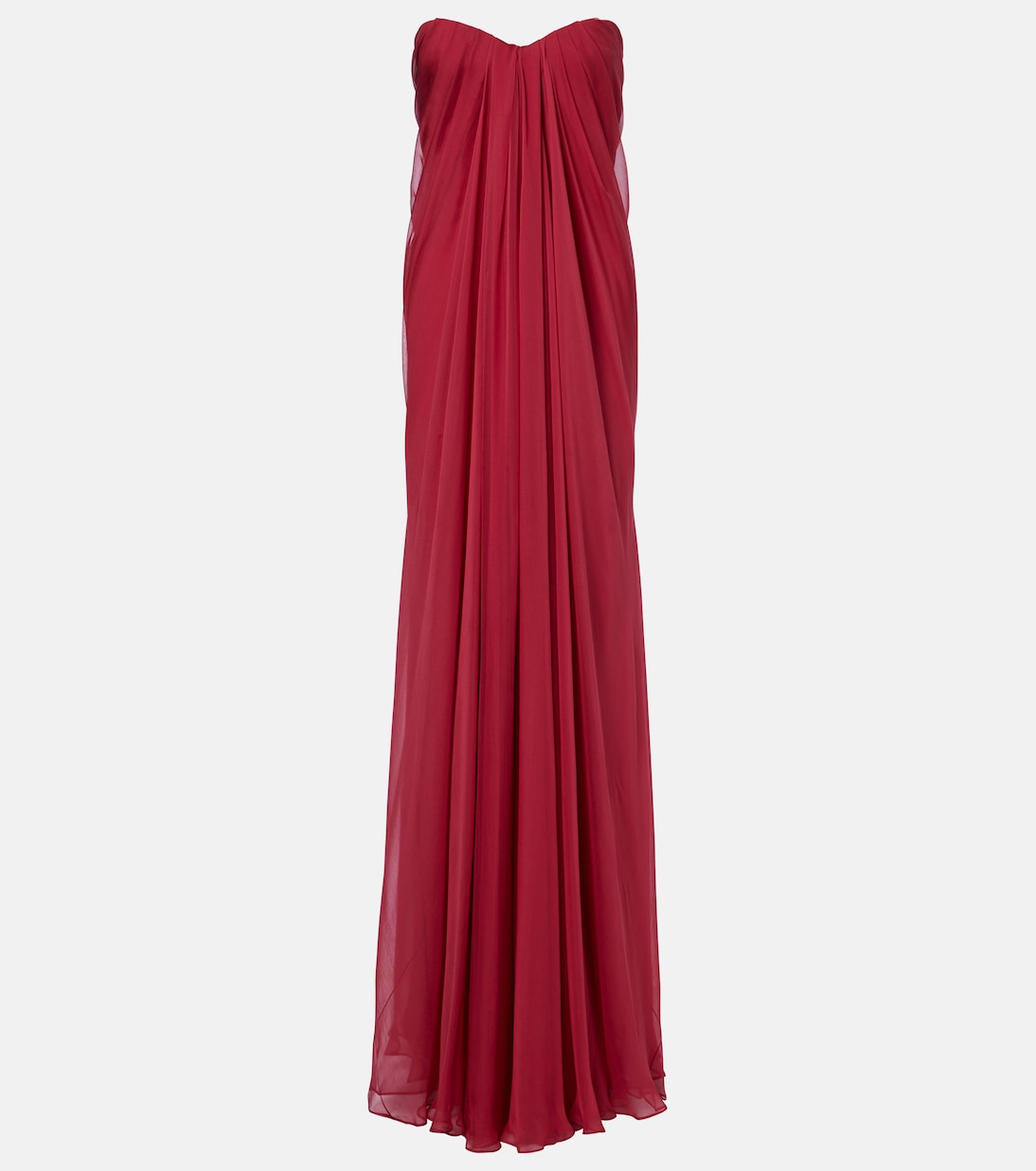 Draped silk gown | McQueen