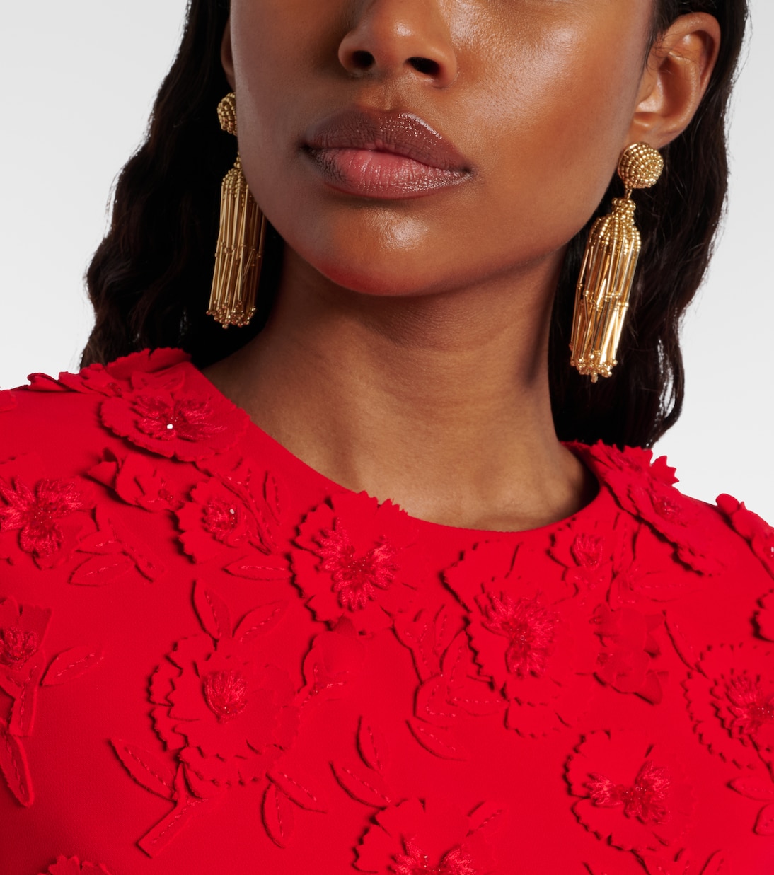 Beaded drop earrings | Carolina Herrera