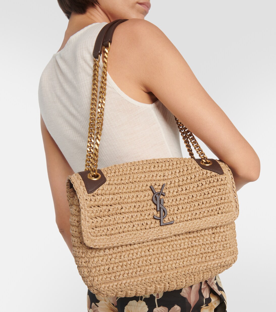 Bolso De Hombro Pretty Little Thing - Rafia Natural, Estilo Simple Beige