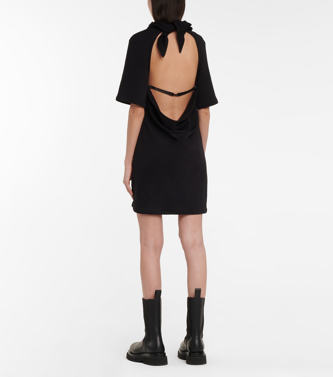 Minikleid aus Baumwoll-Jersey | Off-White