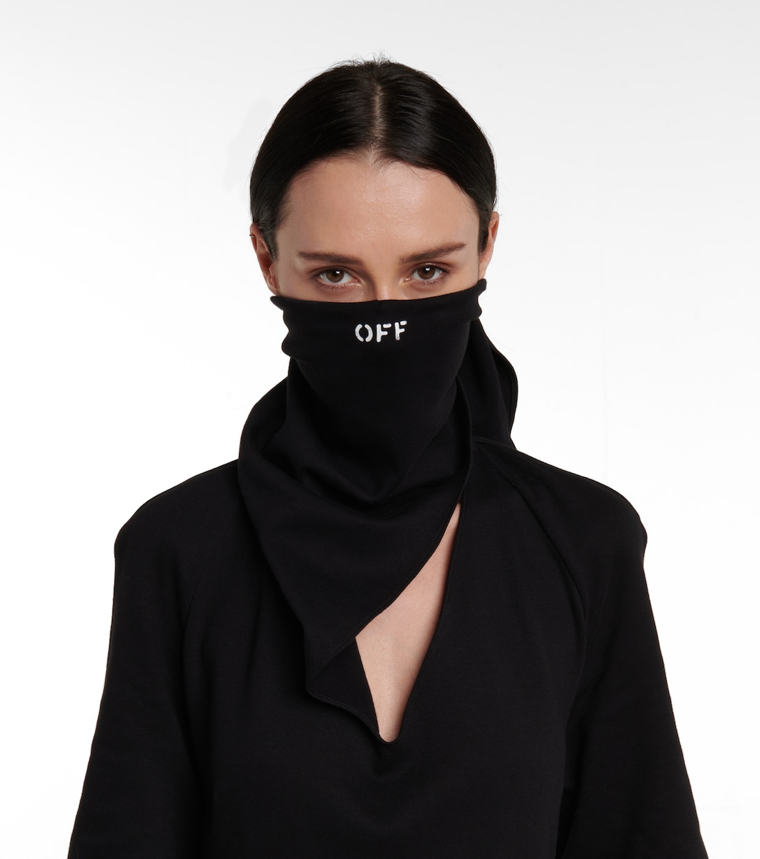 Minikleid aus Baumwoll-Jersey | Off-White