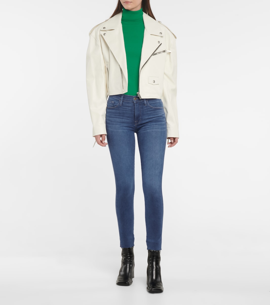 Le Skinny De Jeanne mid-rise jeans | Frame
