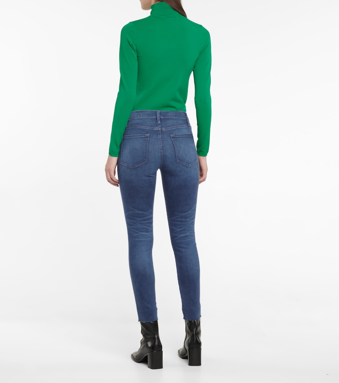 Le Skinny De Jeanne mid-rise jeans | Frame