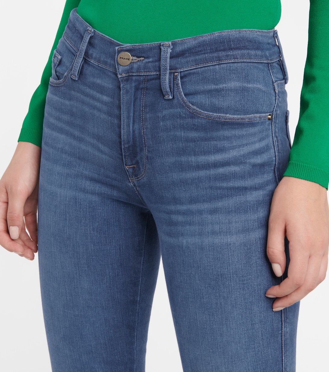 Le Skinny De Jeanne mid-rise jeans | Frame