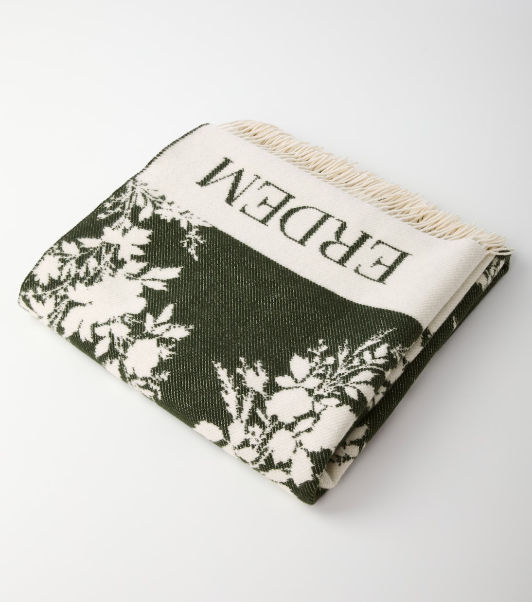 Floral wool and cashmere throw | Erdem