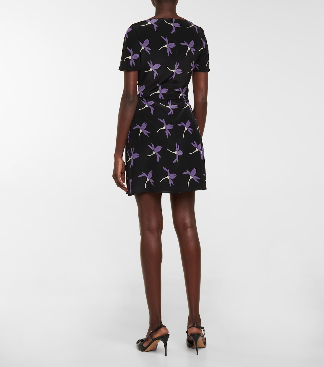 Floral silk crêpe de chine minidress | Valentino