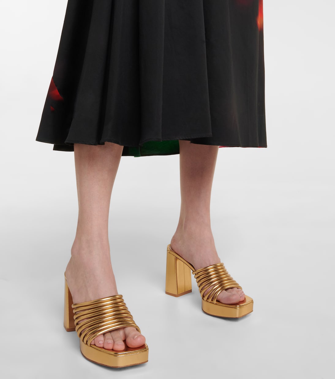Lena metallic leather sandals | Gianvito Rossi