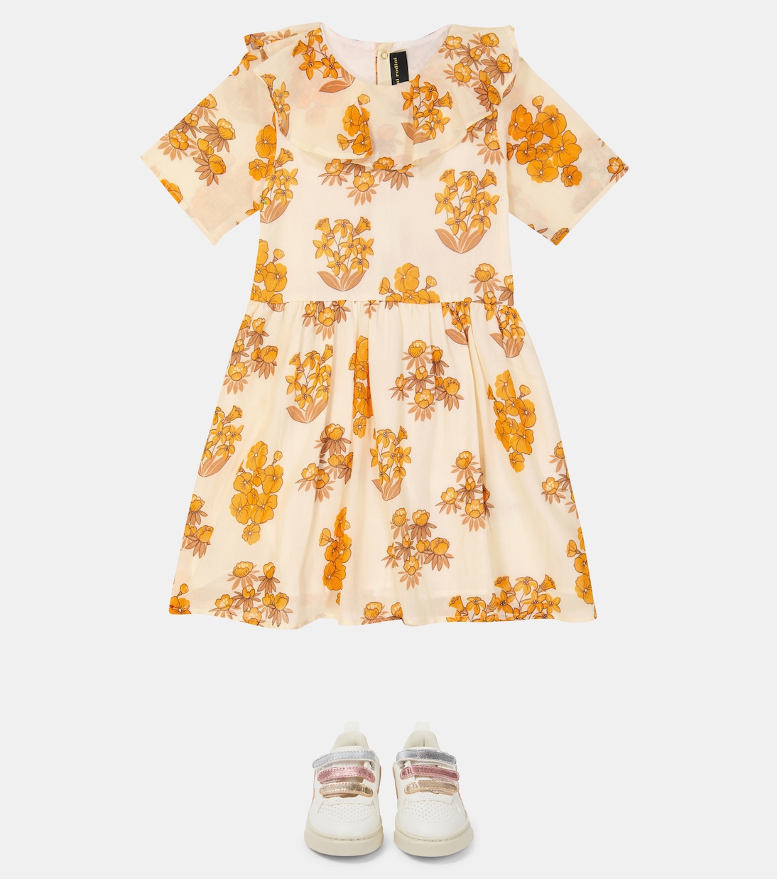 Printed cotton dress | Mini Rodini