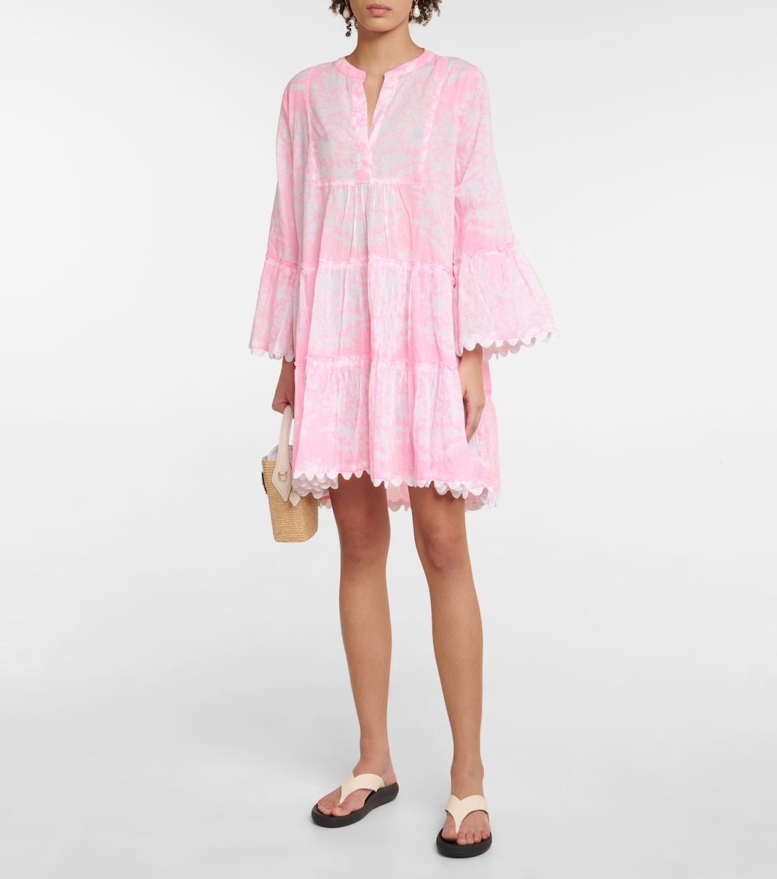Printed cotton minidress | Juliet Dunn