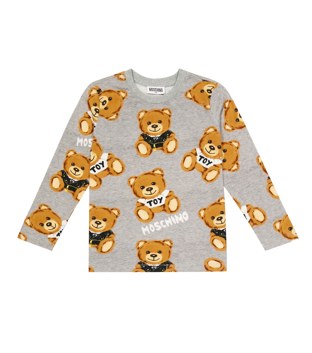 Felpa e T-shirt in cotone con stampa | Moschino Kids