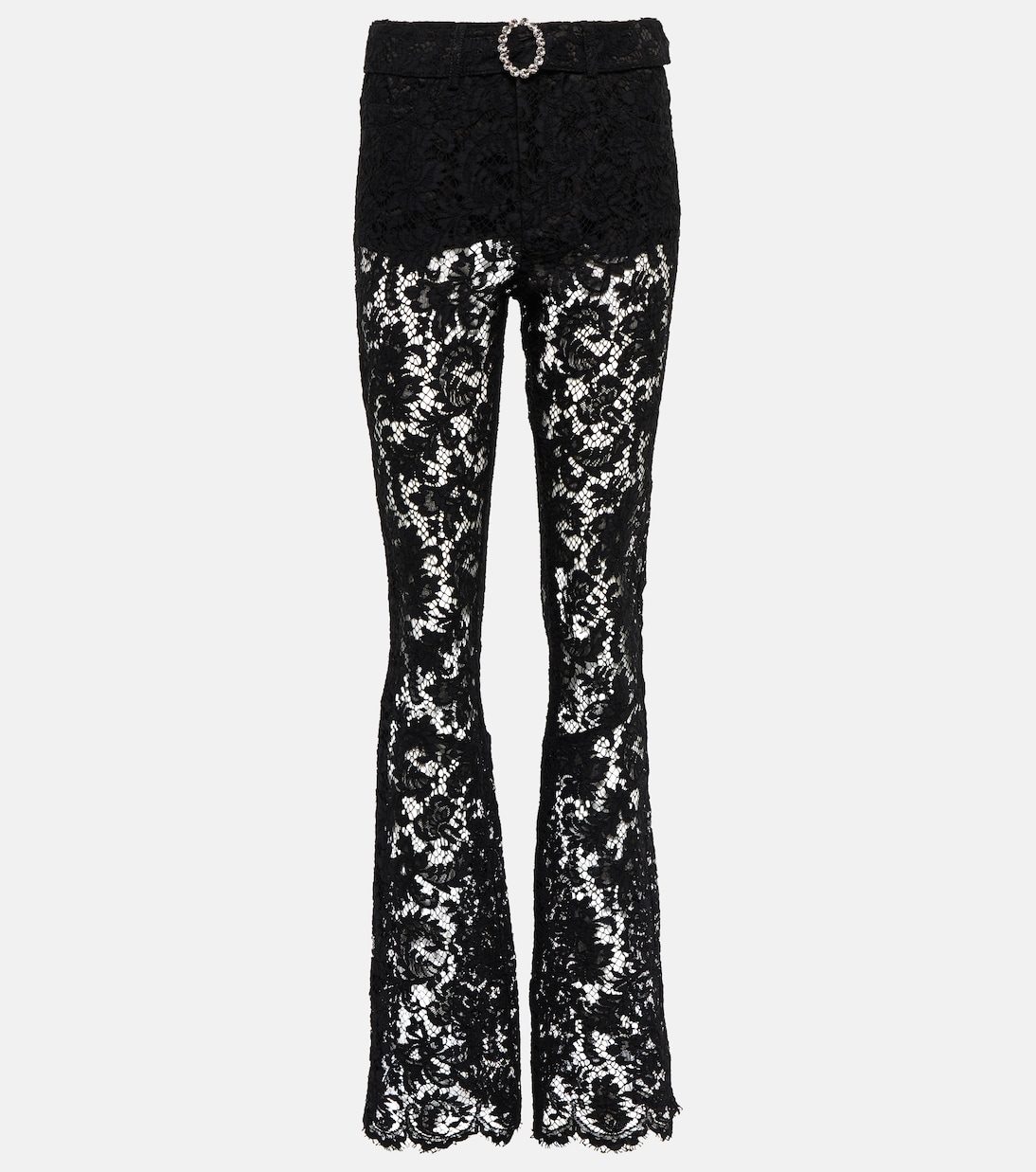 Pantaloni in pizzo a vita alta | Alessandra Rich