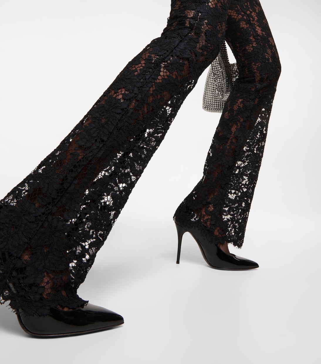Pantaloni in pizzo a vita alta | Alessandra Rich