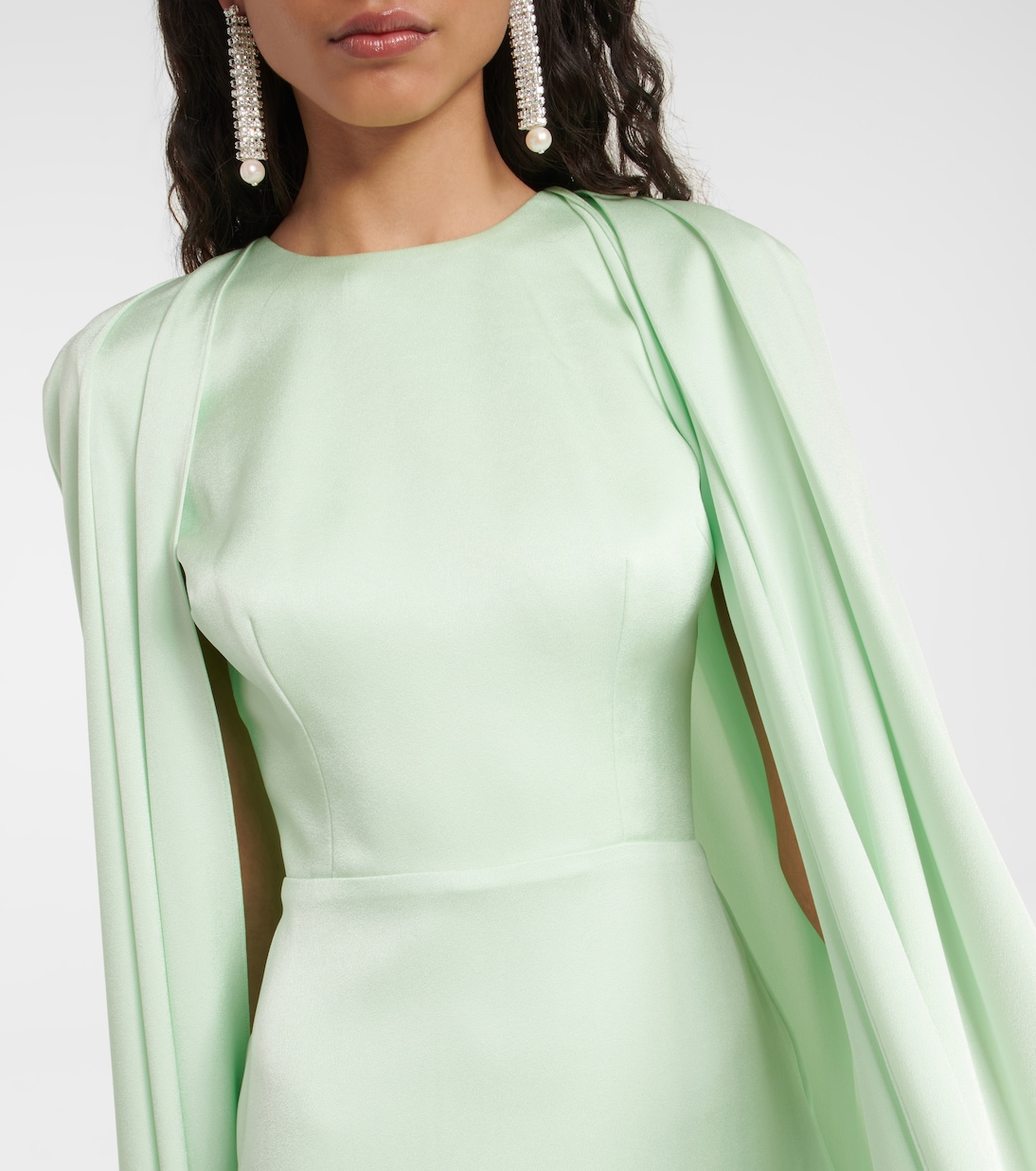 Beckett satin crêpe midi dress | Alex Perry