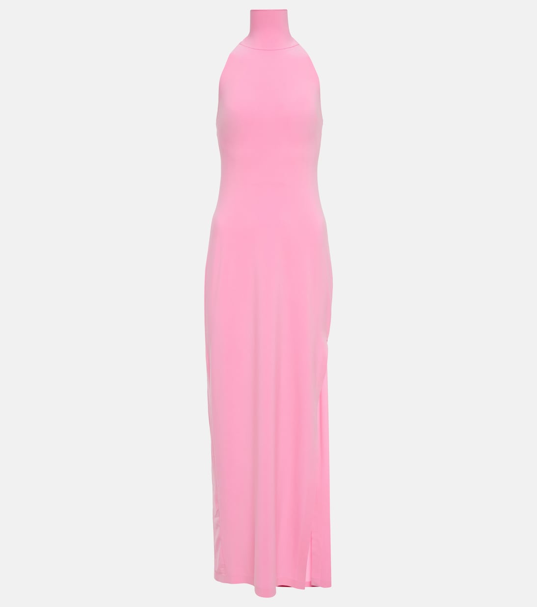 Halterneck jersey maxi dress | Norma Kamali