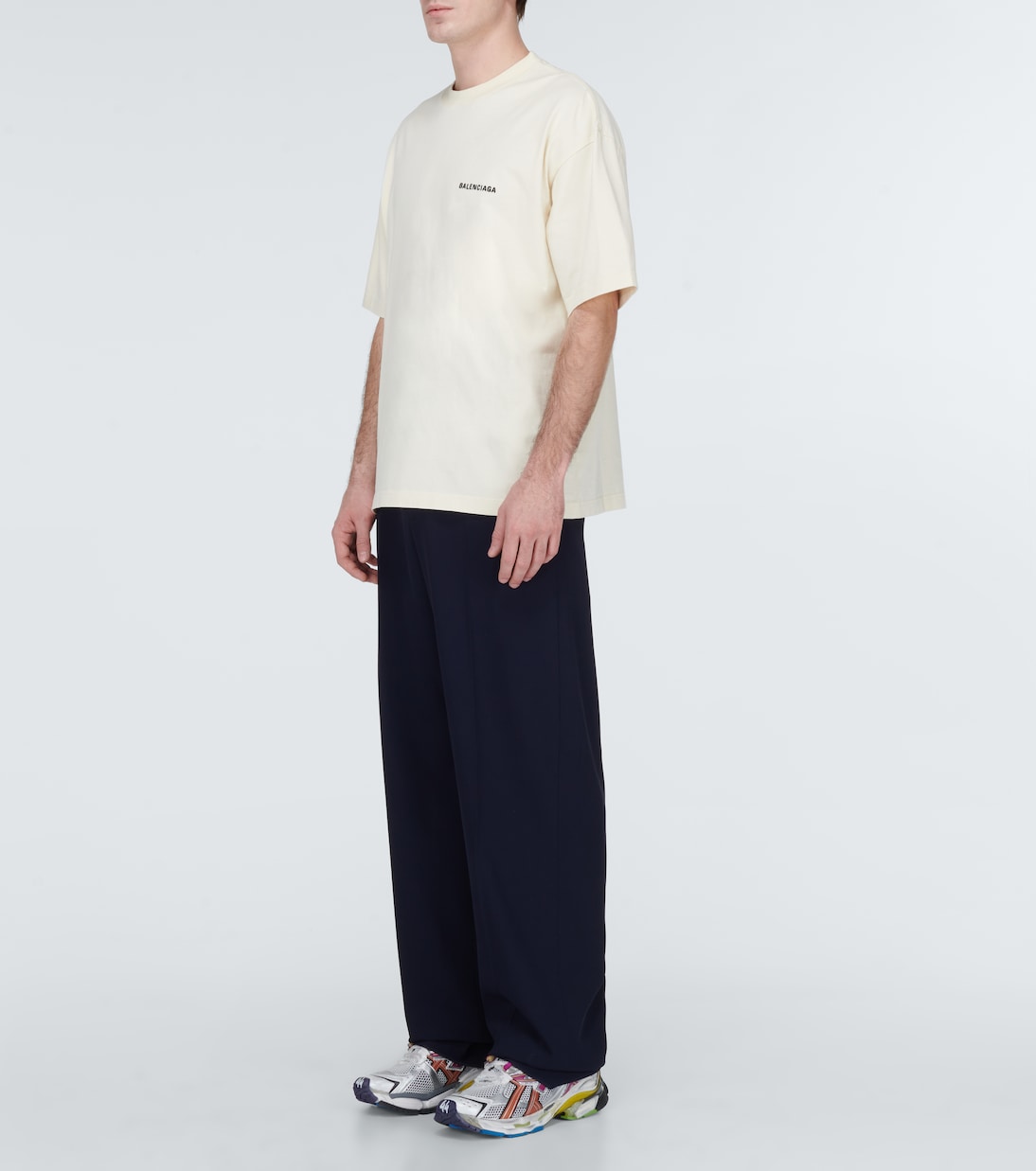 Camiseta de jersey con logo | Balenciaga