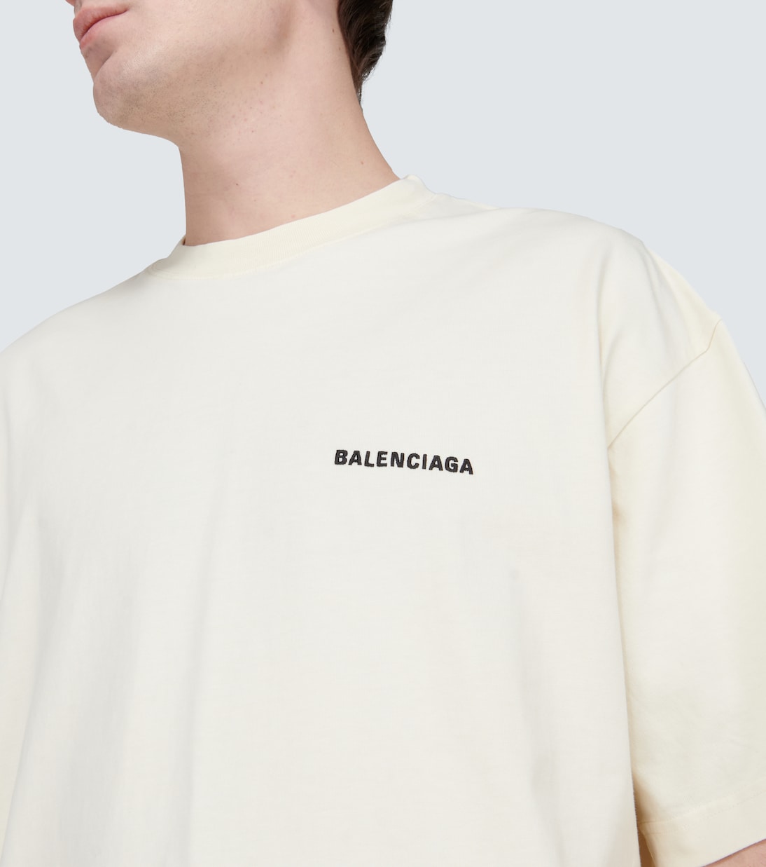 Camiseta de jersey con logo | Balenciaga