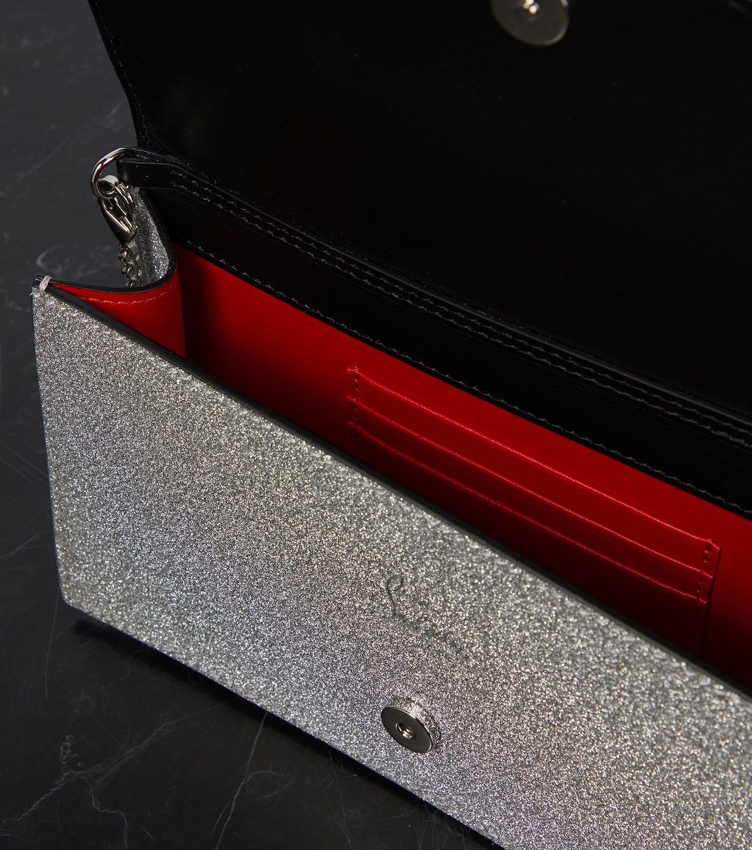 Borsa Loubi54 in pelle con glitter | Christian Louboutin