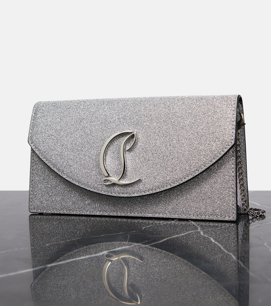 Borsa Loubi54 in pelle con glitter | Christian Louboutin