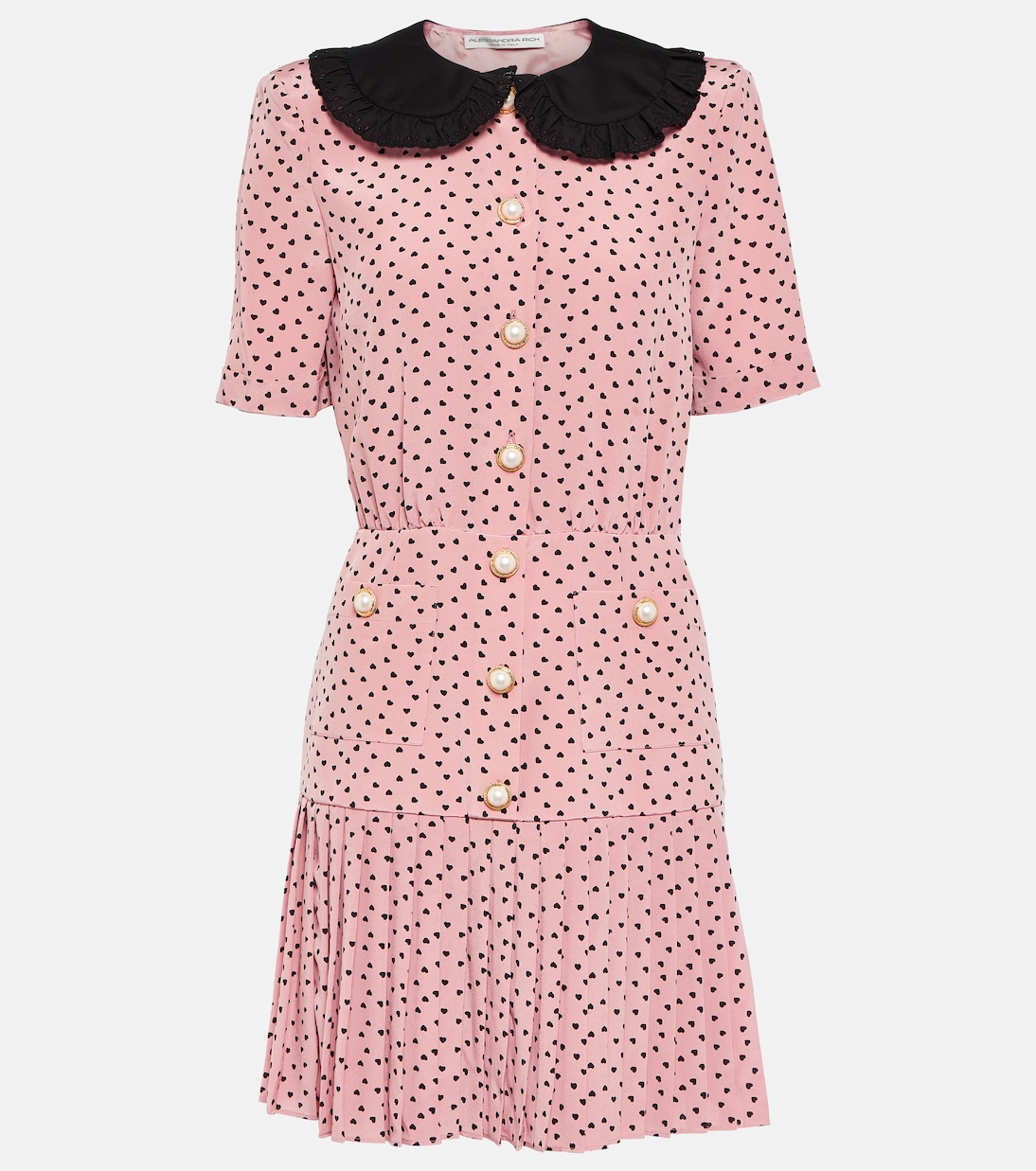 Bedrucktes Minikleid aus Seide | Alessandra Rich