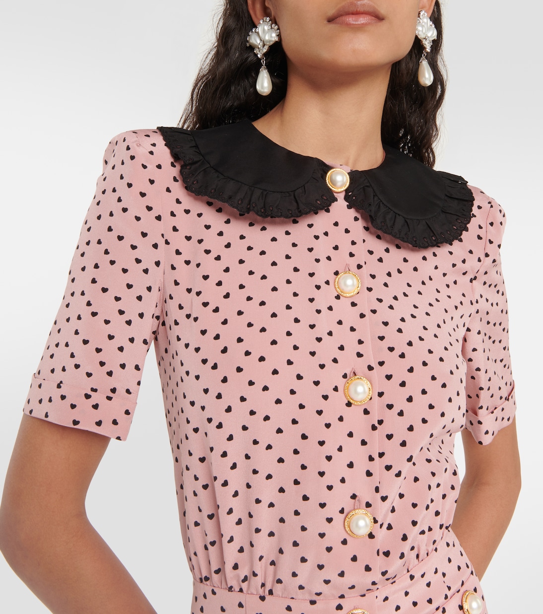 Bedrucktes Minikleid aus Seide | Alessandra Rich