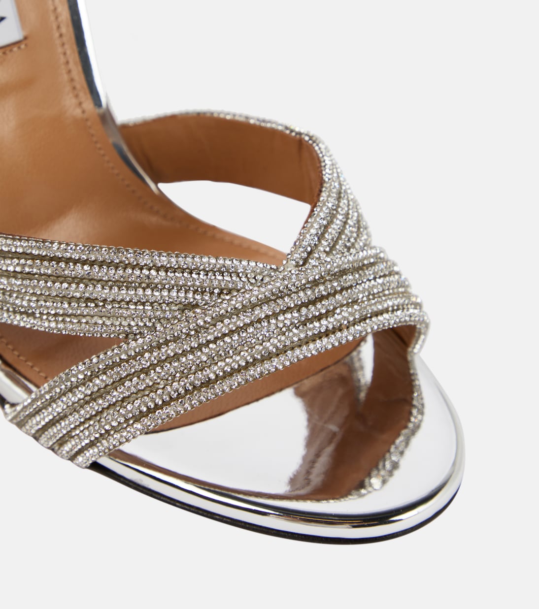 Sandali in similpelle con cristalli | Aquazzura