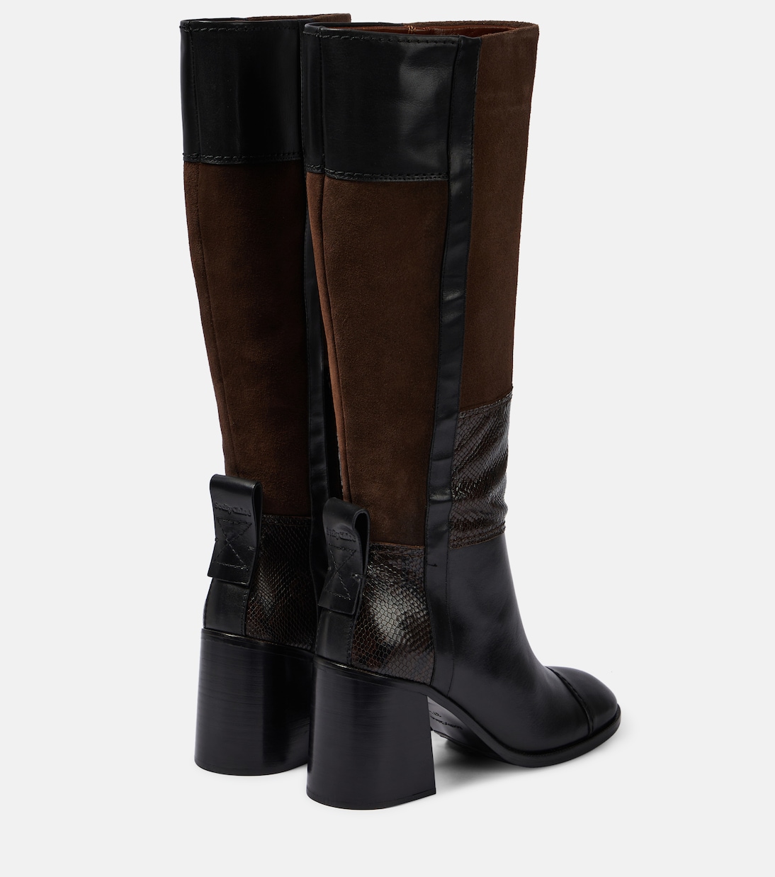 Botas altas de ante y piel | See By Chloé